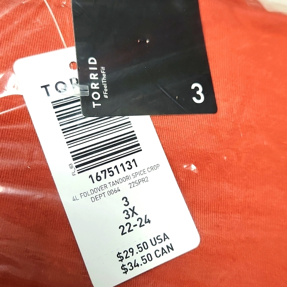 ❤️NWT VINTAGE TORRID LEGGING - FOLDOVER - CROP - HIGH WAIST - PREMIUM OPAQUE - Picture 9 of 12